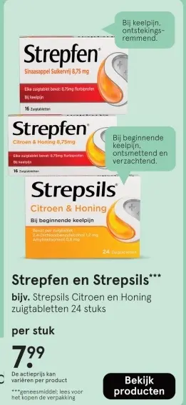 Aanbieding: Strepfen en Strepsils
