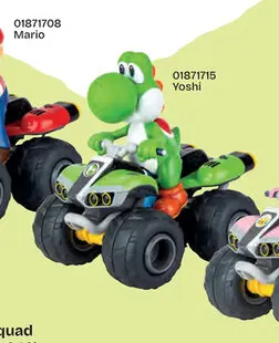 Promotie: Carrera Mario Kart RC Yoshi quad