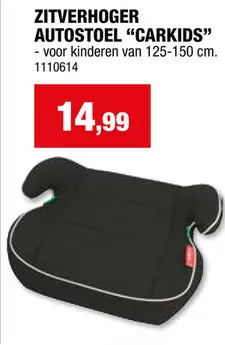 Promotie: Carkids zitverhoger 125-150 cm zwart