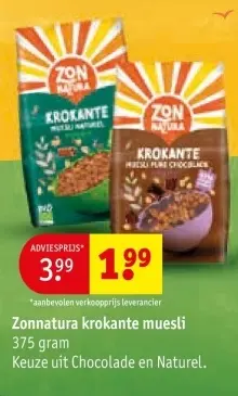 Aanbieding: krokante muesli