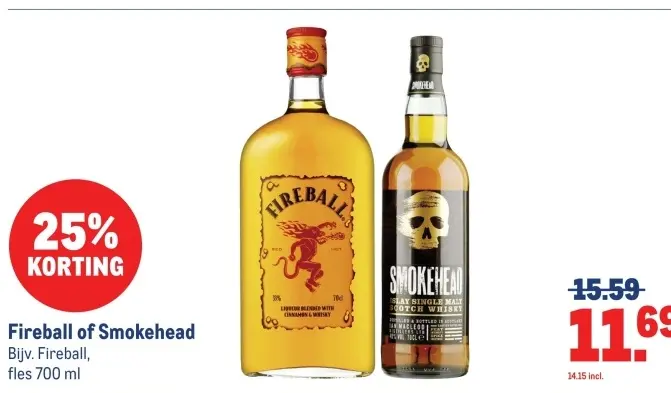 Aanbieding: Fireball of Smokehead