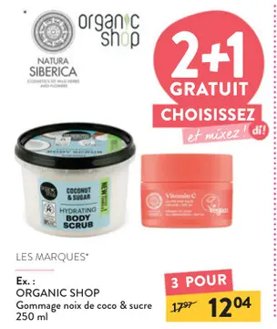 Offre: Gommage noix de coco & sucre
