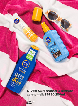 Aanbieding: NIVEA SUN protect & hydrate zonnemelk SPF30 200ml
