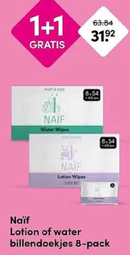 Aanbieding: Naïf billendoekjes