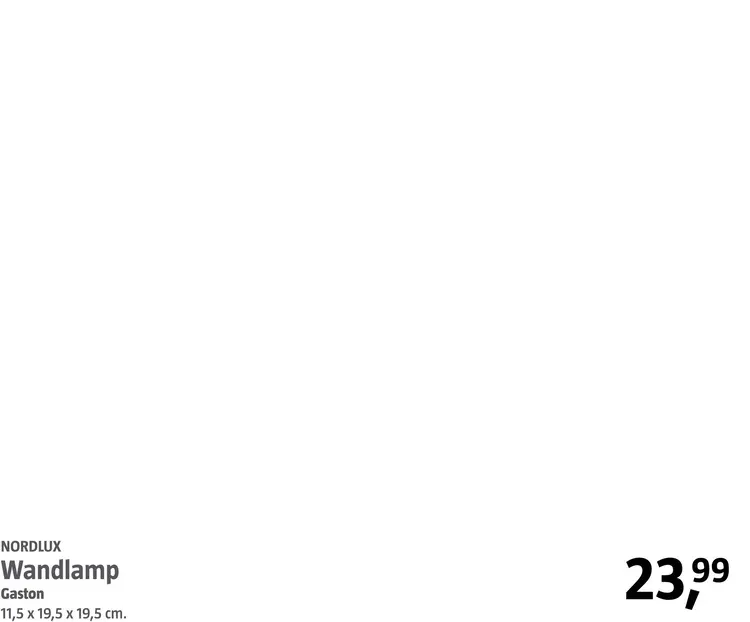 Aanbieding: Wandlamp Gaston