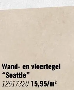 Aanbieding: MIRAVA Wand- en vloertegel Seattle beige mat 60 x 60 cm gerectificeerd