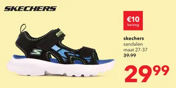 Aanbieding: Skechers Razor Splash Aqua Buddies sandalen zwart