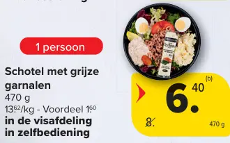 Promotie: Schotel met grijze garnalen