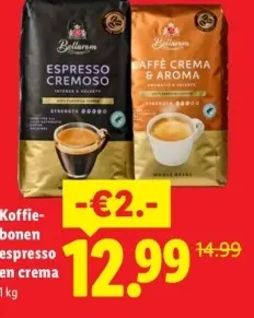 Aanbieding: Koffiebonen espresso en crema