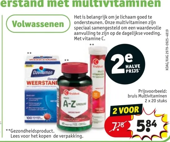 Aanbieding: Multivitaminen