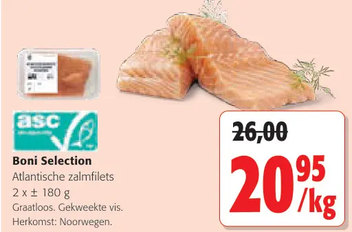 Promotie: Atlantische zalmfilets