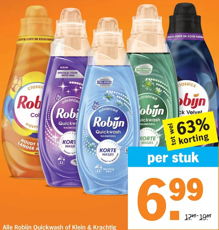 Aanbieding: Quickwash of Klein & Krachtig wasmiddel