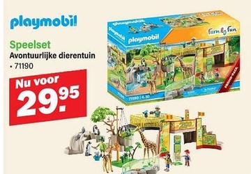 Aanbieding: Speelset Avontuurlijke dierentuin