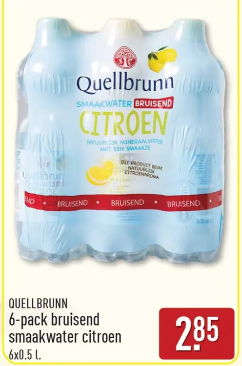Aanbieding: 6-pack bruisend smaakwater citroen