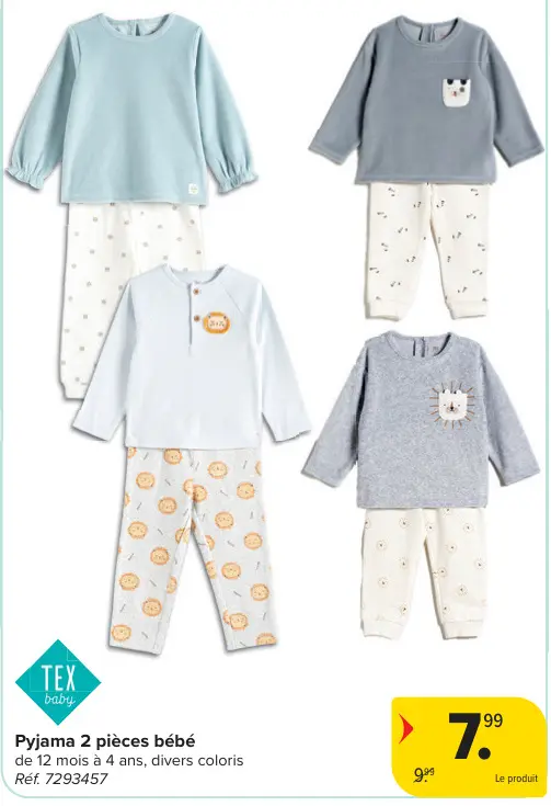 Offre: Pyjama 2 pièces bébé