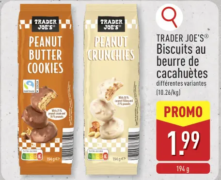 Offre: Biscuits au beurre de cacahuètes