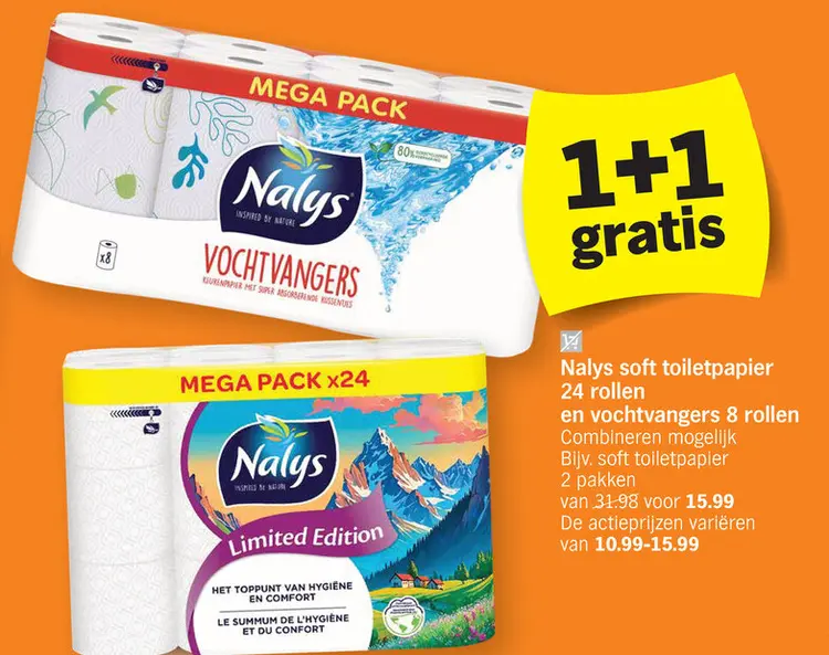 Offre: Nalys soft toiletpapier