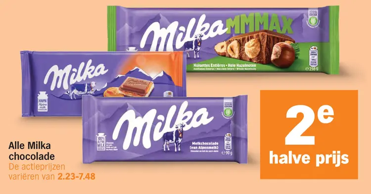 Aanbieding: Milka chocolade