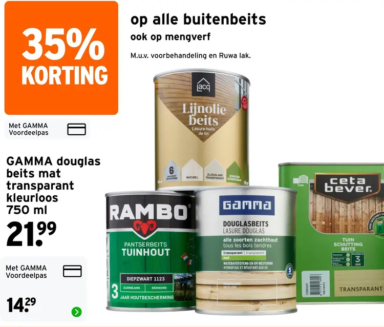 Aanbieding: Alle buitenbeits
