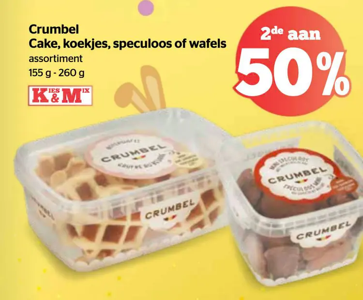 Promotie: Crumbel cake, koekjes, speculoos o wafels