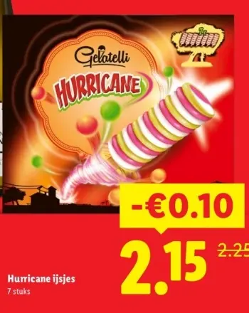 Aanbieding: Hurricane ijsjes