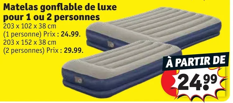 Offre: Matelas gonflable de luxe