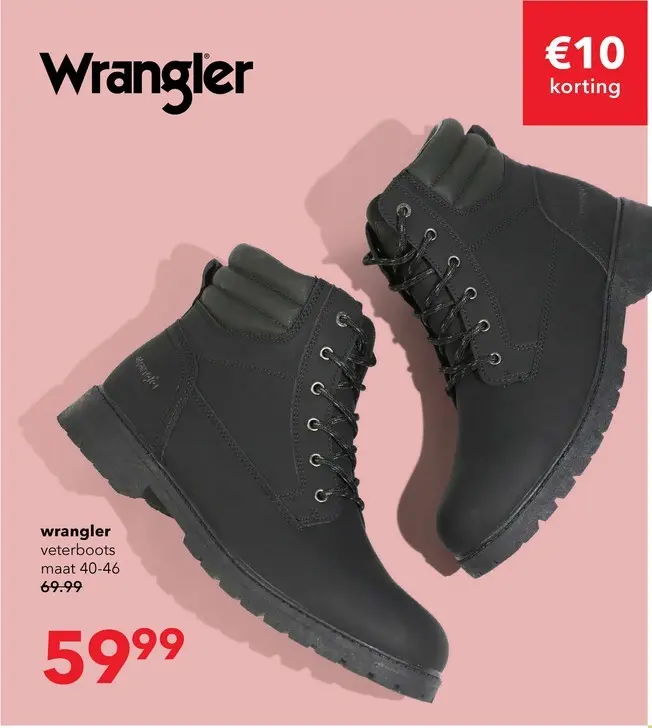 Aanbieding: Wrangler heren boots zwart