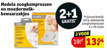 Aanbieding: Medela zoogkompressen en moedermelk-bewaarzakjes