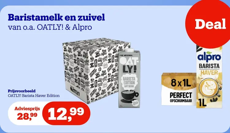 Aanbieding: Baristamelk en zuivel
