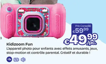 Offre: KidiZoom Fun roze