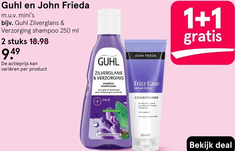 Aanbieding: Guhl en John Frieda