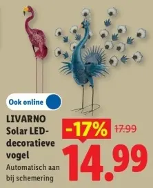 Aanbieding: Solar LED-decoratieve vogel