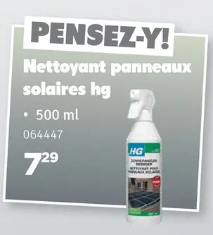 Offre: Nettoyant panneaux solaires