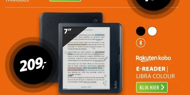 Aanbieding: E-reader libra colour