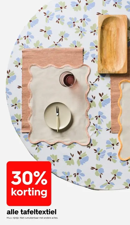 Promotie: Alle tafeltextiel