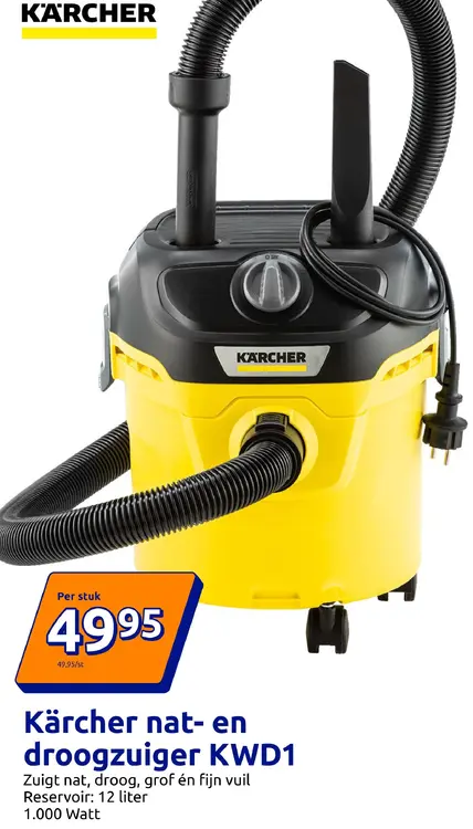 Aanbieding: Nat- en droogzuiger KWD1
