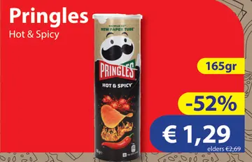 Aanbieding: Pringles Hot & Spicy