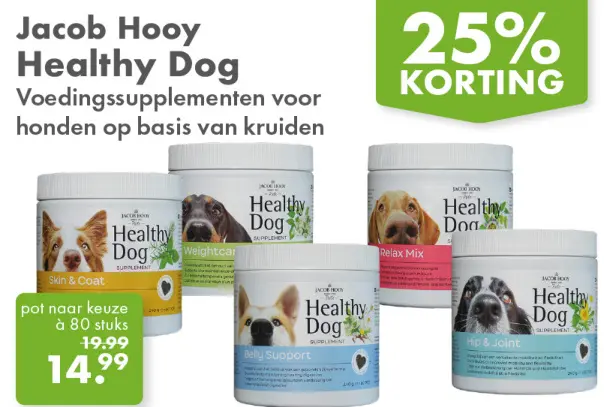 Aanbieding: Healthy Dog Voedingssupplementen