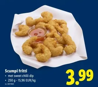 Promotie: Scampi fritti