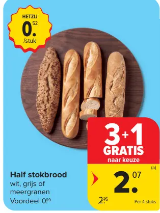 Promotie: Half stokbrood