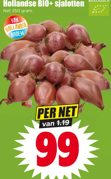 Aanbieding: Hollandse BIO+ sjalotten