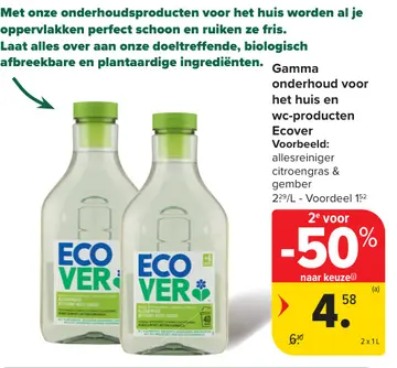 Aanbieding: Ecover allesreiniger citroengras & gember