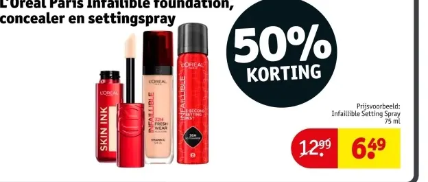 Aanbieding: Infaillible foundation, concealer en settings