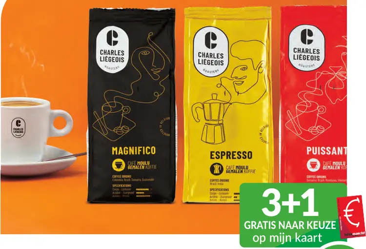 Promotie: Charles Liégeois Gemalen koffie