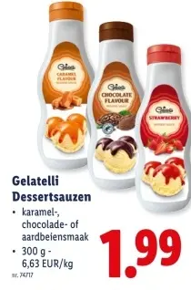 Promotie: Gelatelli Dessertsauzen
