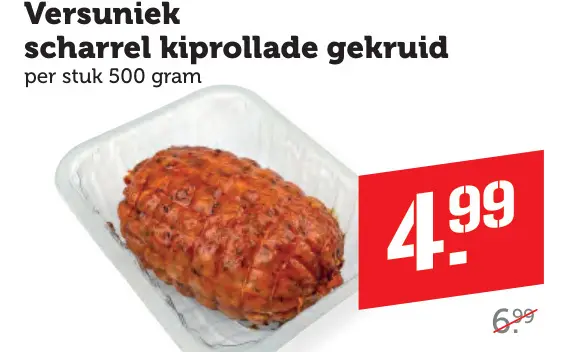 Aanbieding: Versuniek scharrel kiprollade gekruid