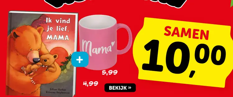 Promotie: Ik vind je lief, MAMA + Mama mok