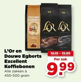 Aanbieding: L'Or en Douwe Egberts Excellent Koffiebonen