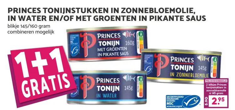 Aanbieding: Princes Tonijnstukken