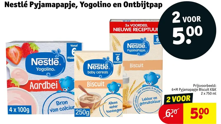 Aanbieding: Pyjamapapje, Yogolino en Ontbijtpap